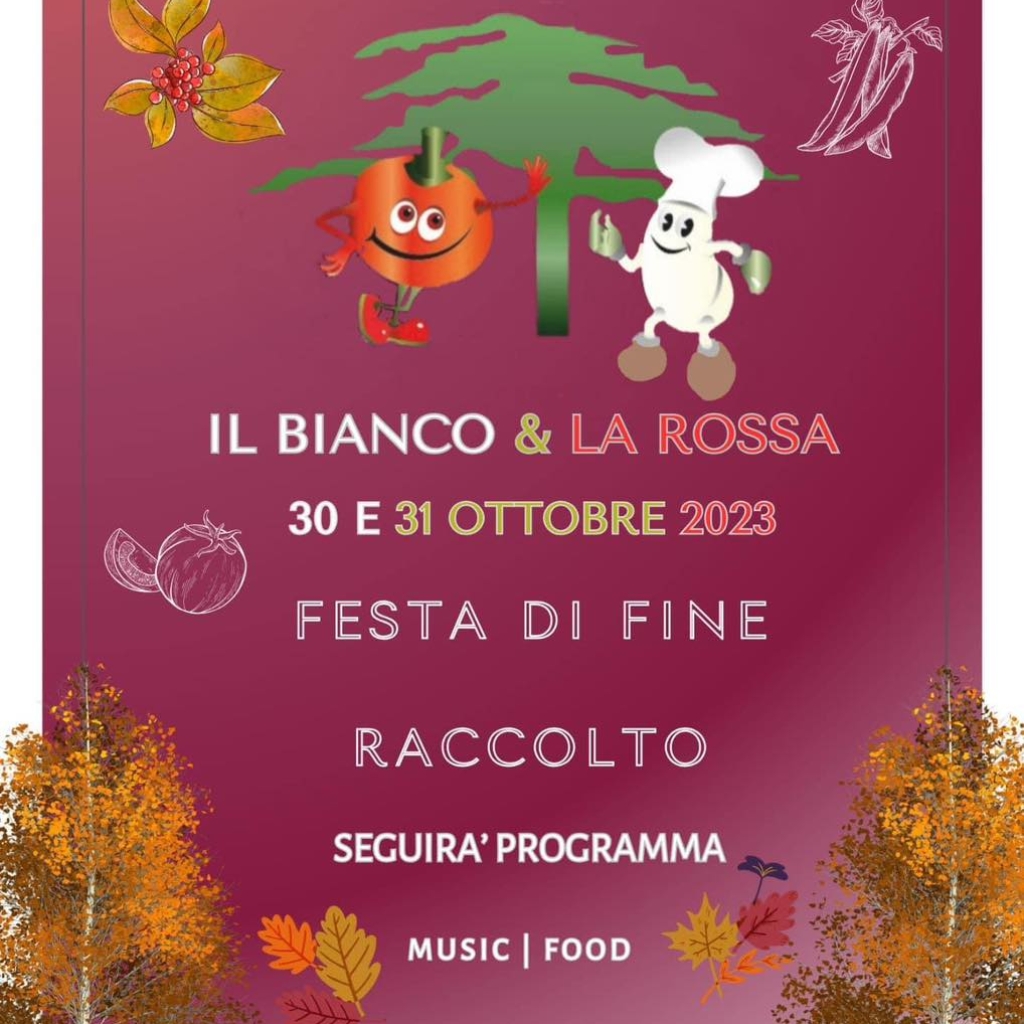 rotonda autunno 2023 FESTA DI FINE Raccolto IL BIANCO & LA ROSSA