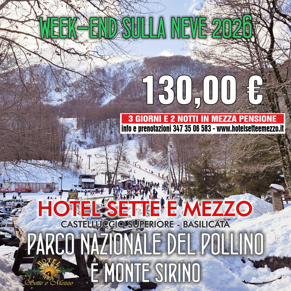 week-end neve pollino sirino 2026